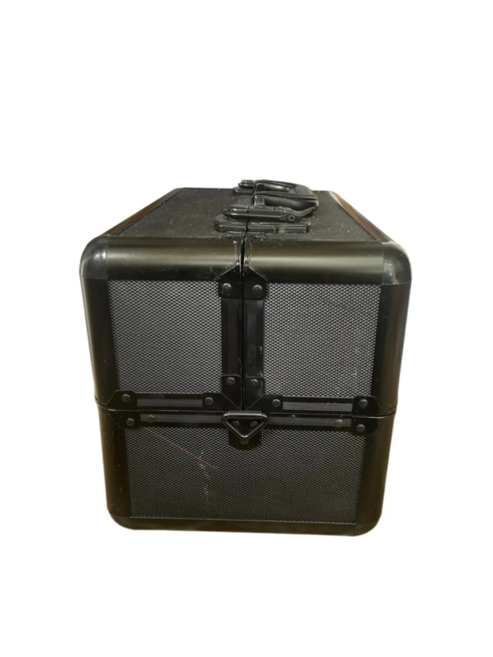 Sephora Rare Vintage Black Hard-Shell Makeup Train Case with Handle